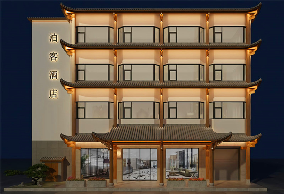 丽江古城泊客民宿酒店装建设计成效图