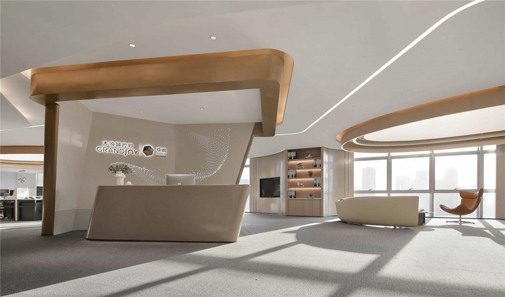 郑州高端办公楼设计公司-中粮集团办公楼装建实景图