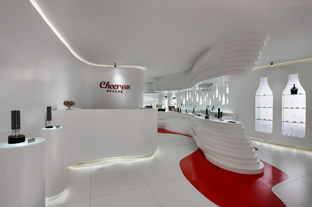 郑州cheer启尔红酒酒具装建公司设计案例