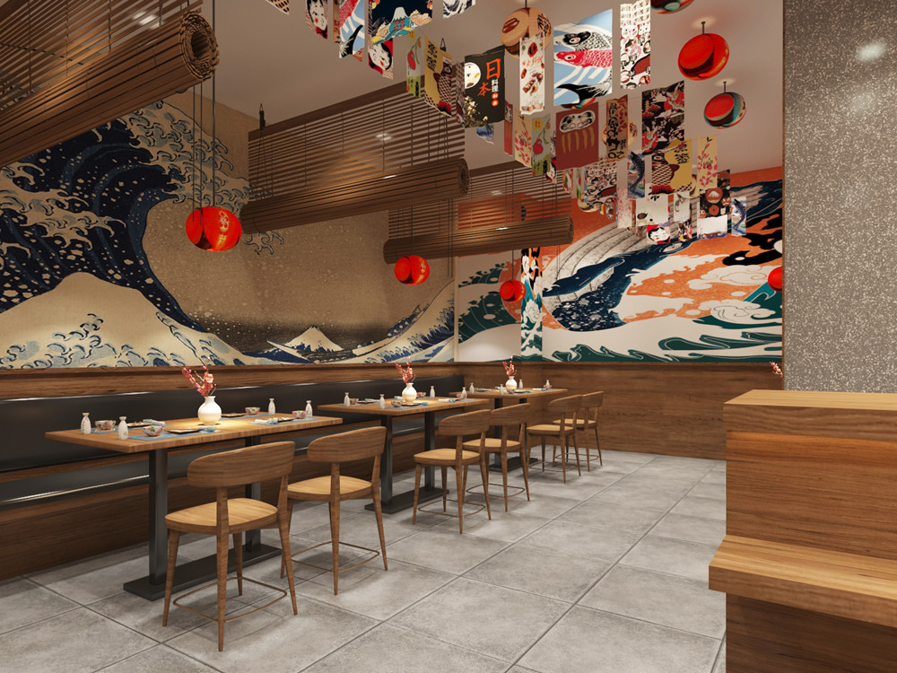 郑州山盛日式烤肉店装建公司设计案例