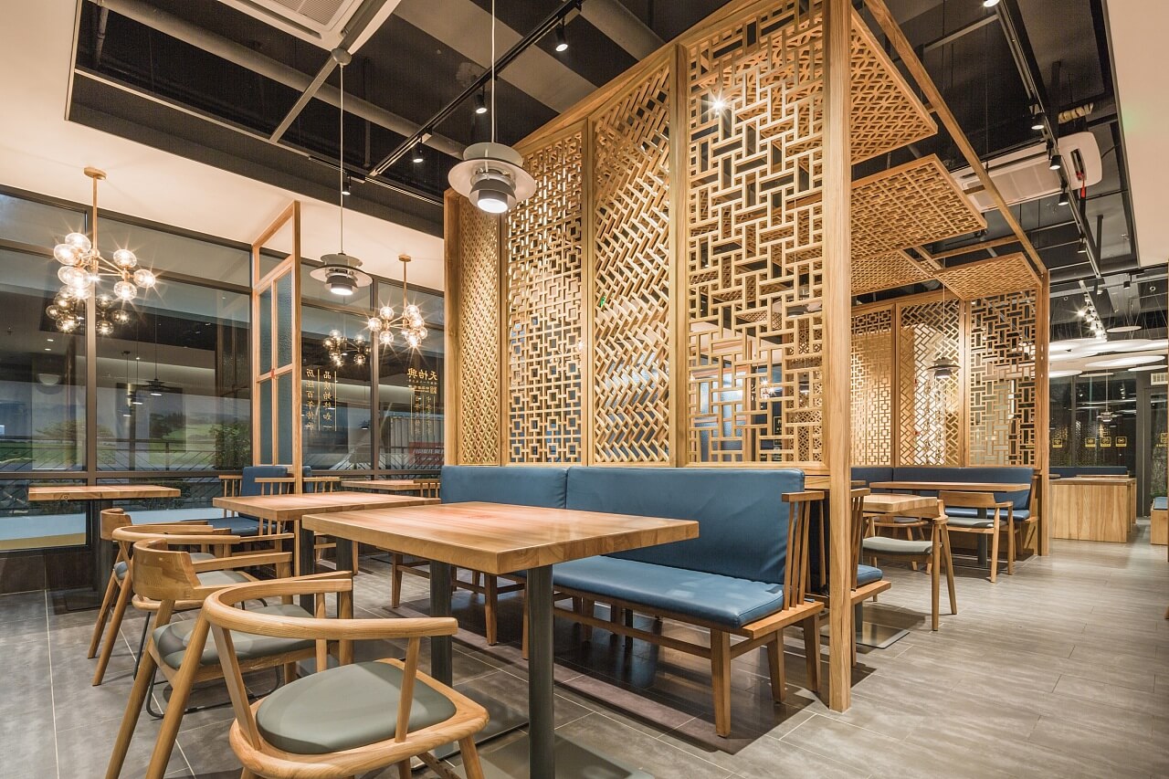 郑州天怡兴手工饺子店装建公司设计案例