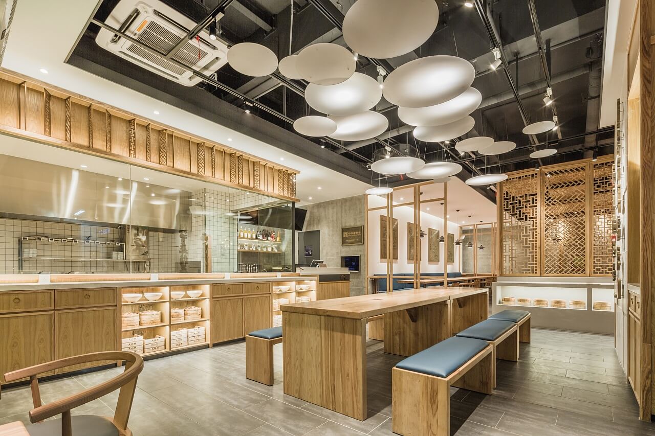 郑州天怡兴手工饺子店装建公司设计案例