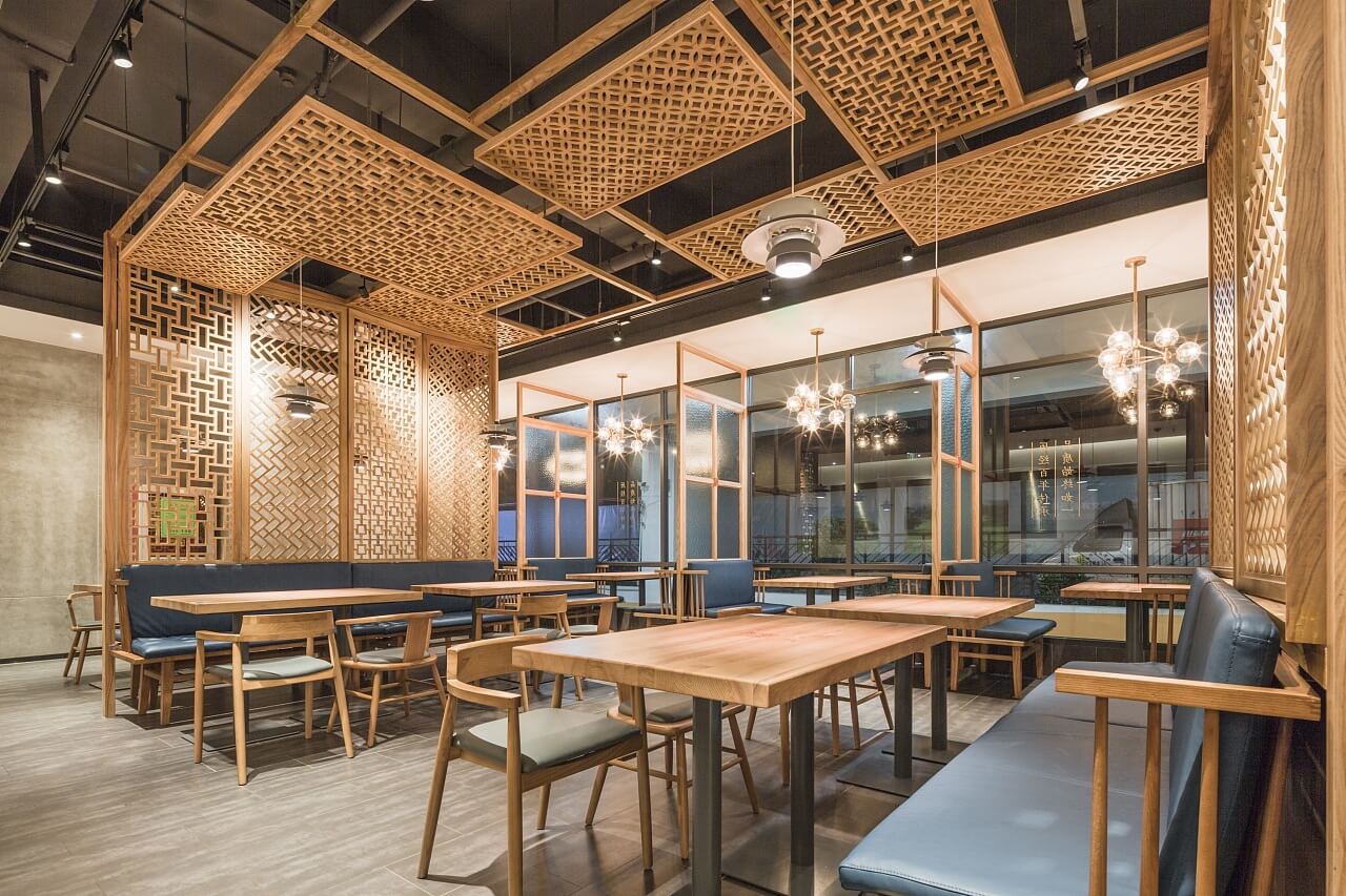 郑州天怡兴手工饺子店装建公司设计案例