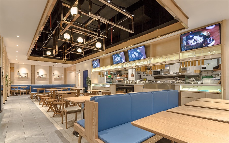 郑州牛腩饭餐饮店装建公司设计案例