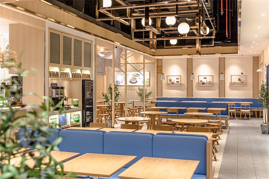 郑州牛腩饭餐饮店装建公司设计案例