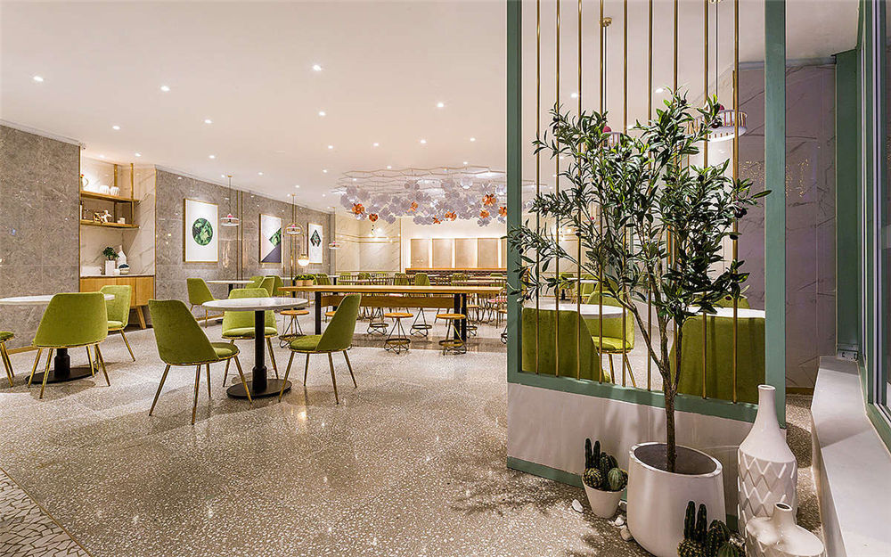 郑州贝星茶饮店装建公司设计案例
