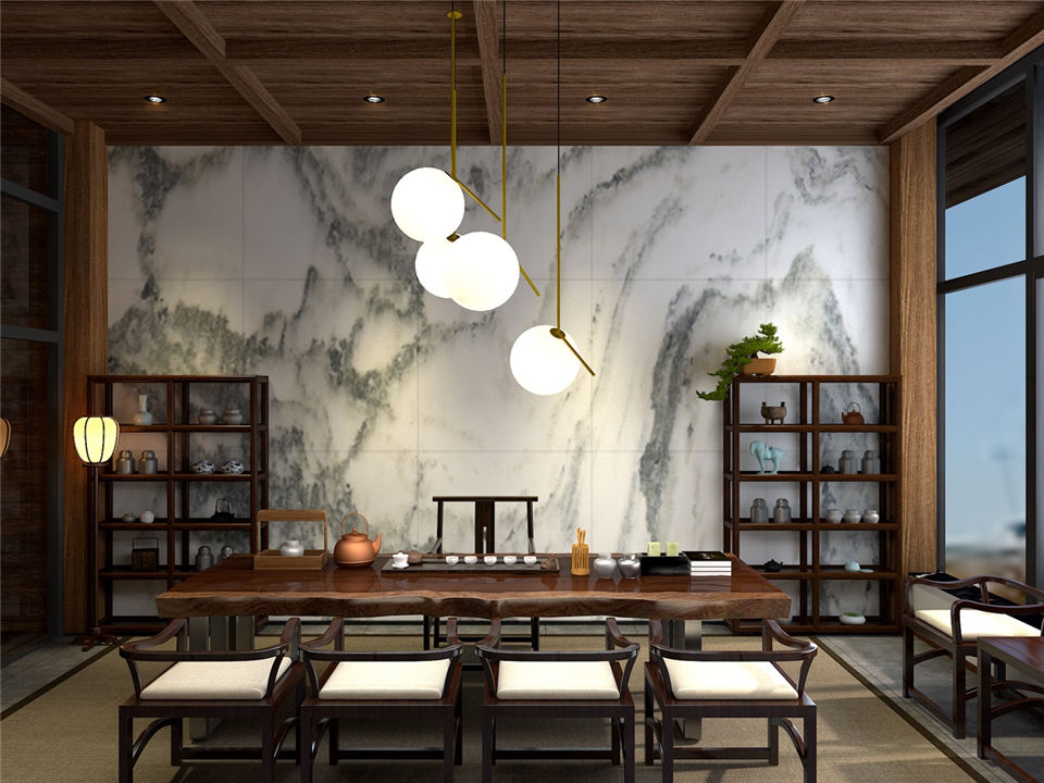 郑州禅心茶餐厅装建公司设计案例