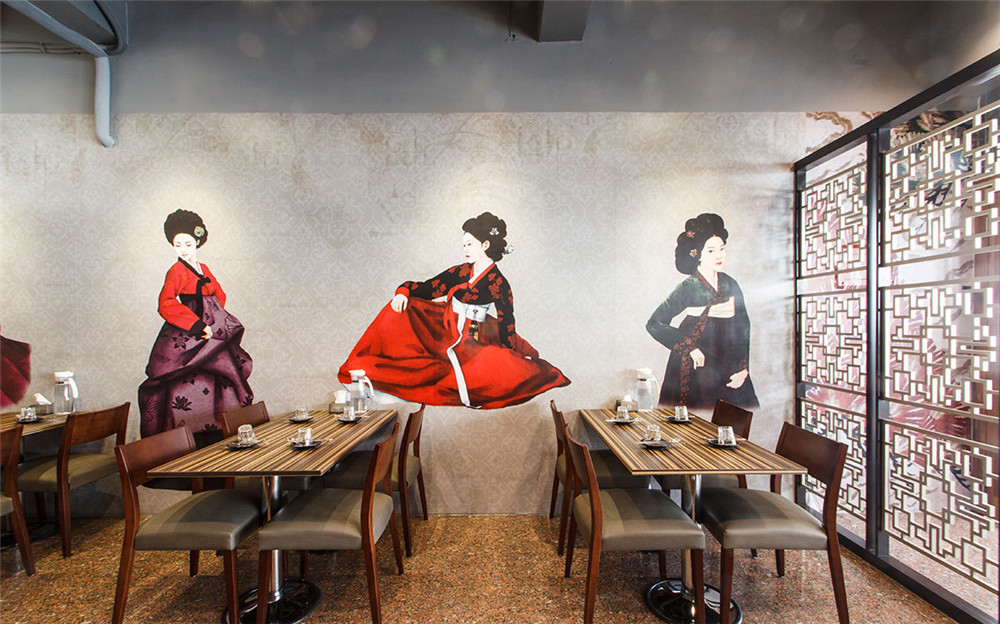 郑州正韩味主题餐厅装建公司设计案例
