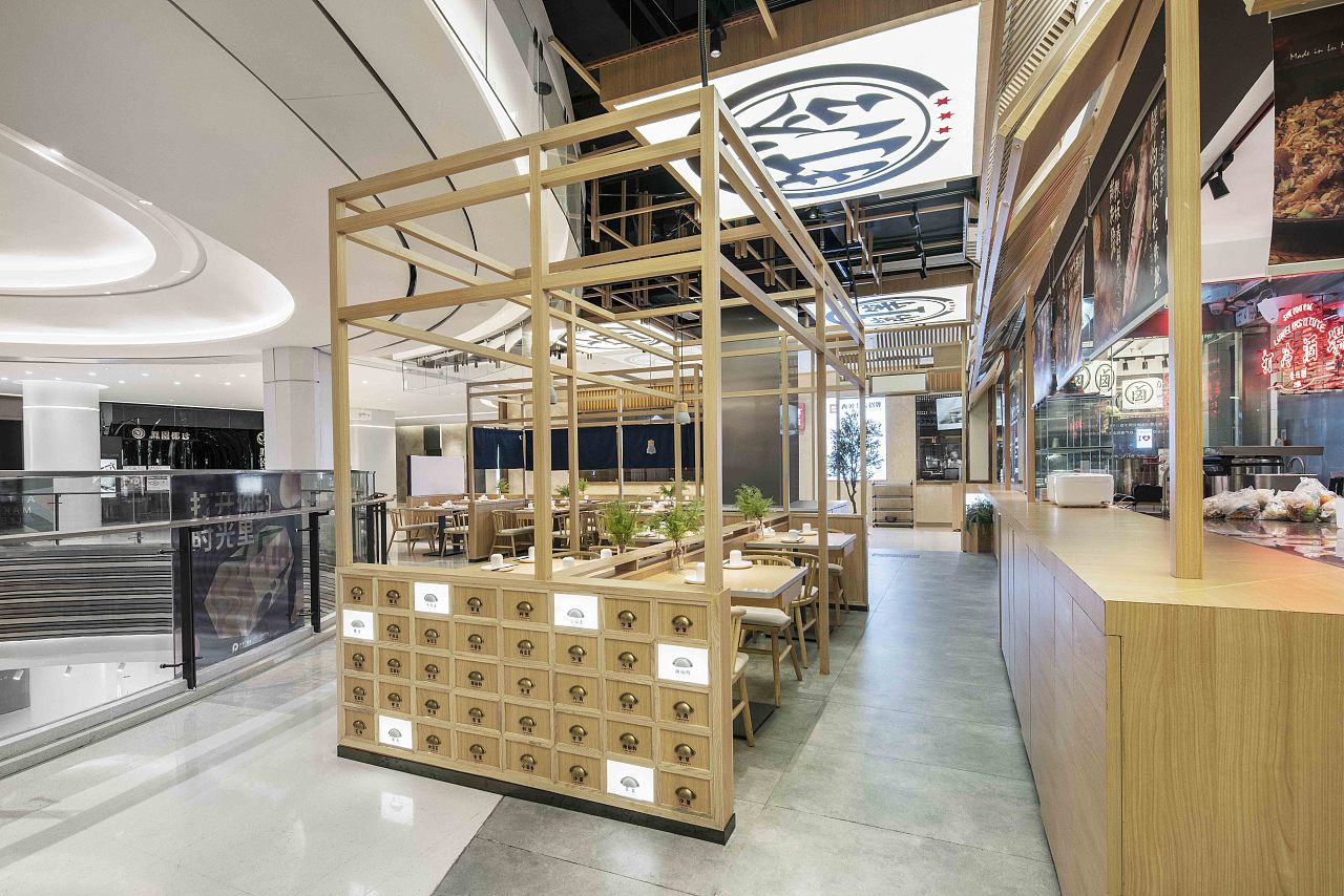 郑州狮头牌卤味钻研所装建公司设计案例