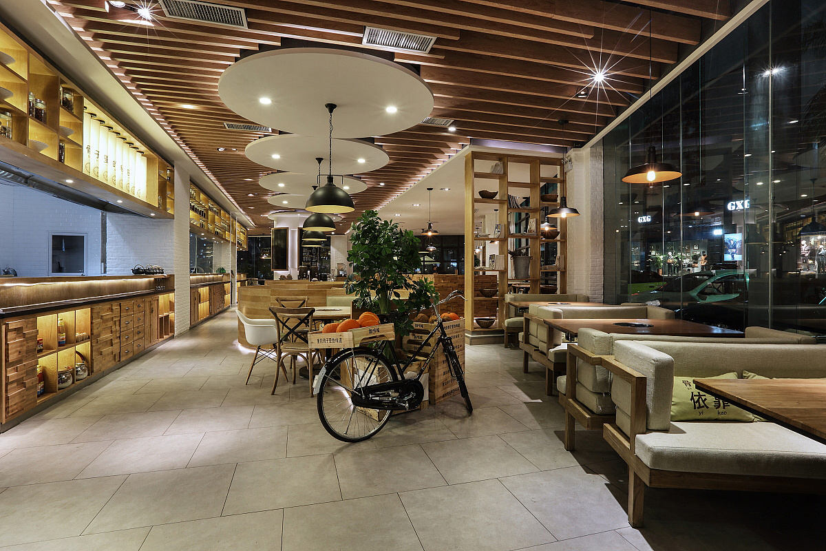 郑州拾味馆餐厅装建公司设计案例