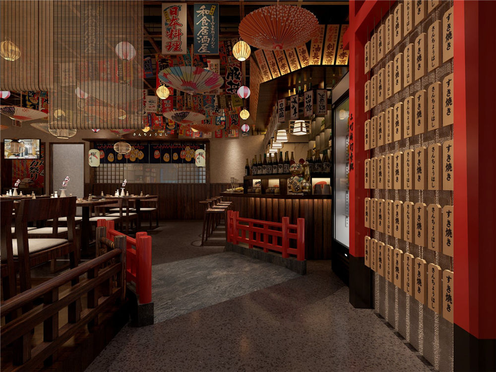 新乡三町桥日料店装建公司设计案例