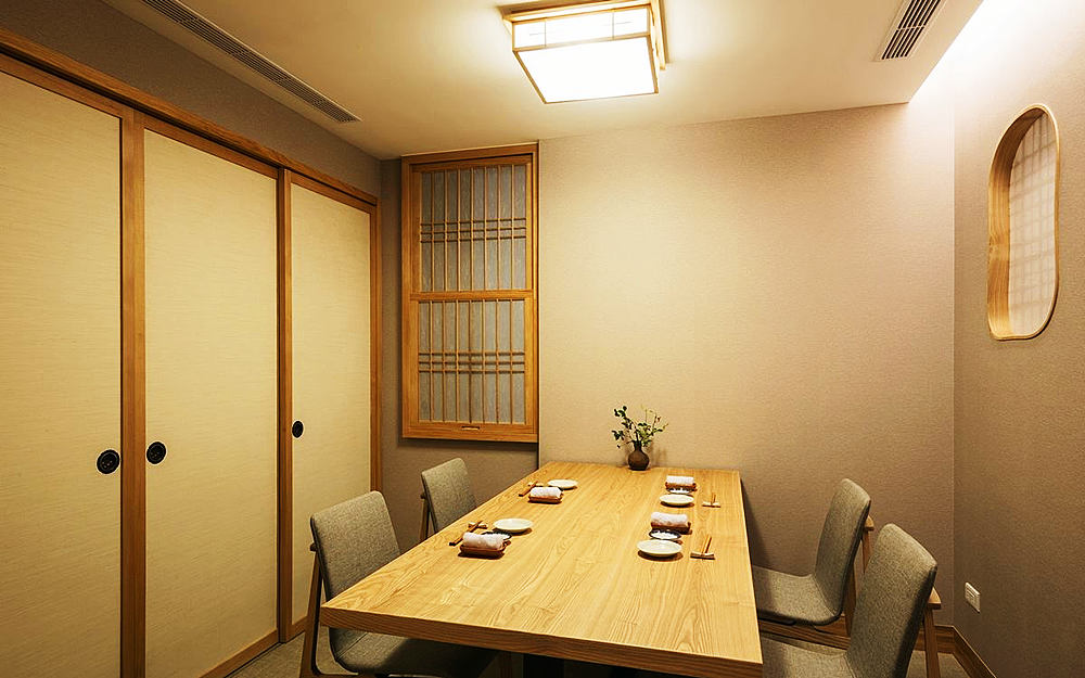 郑州谷川日式禅意餐厅装建公司设计案例