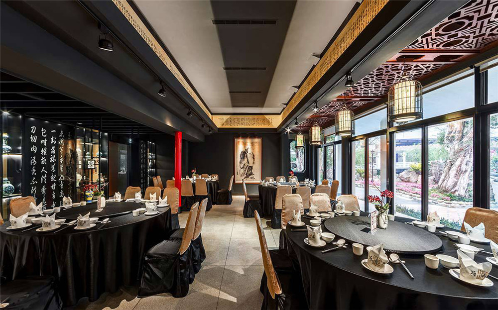 郑州蒋府宴中餐厅装建公司设计案例