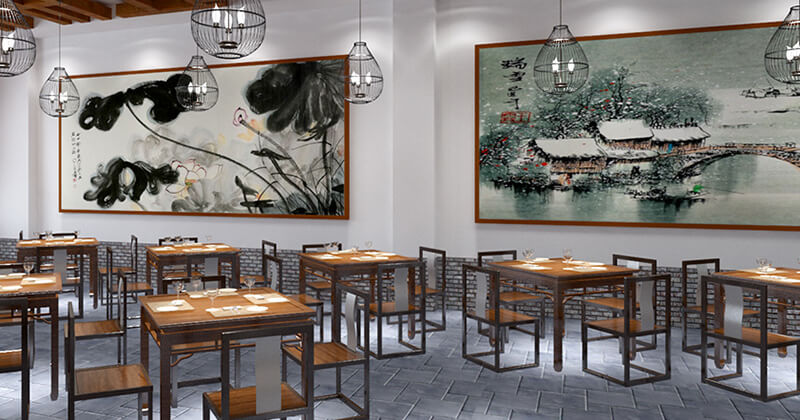 郑州齐王府中餐厅装建公司设计案例