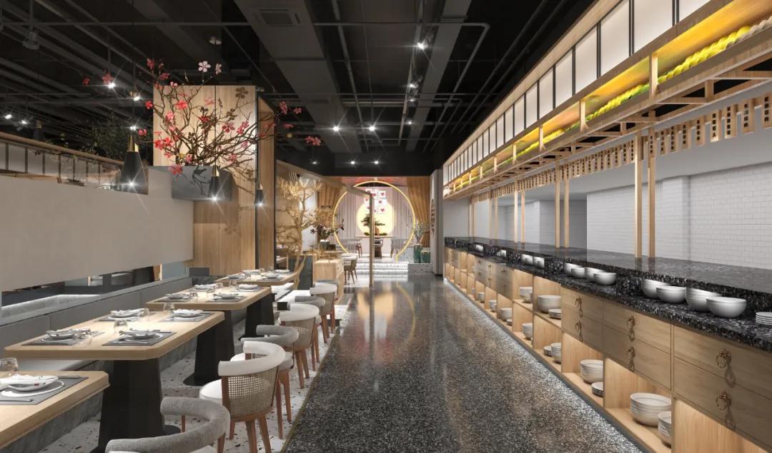 郑州华掌勺中餐厅装建公司设计案例
