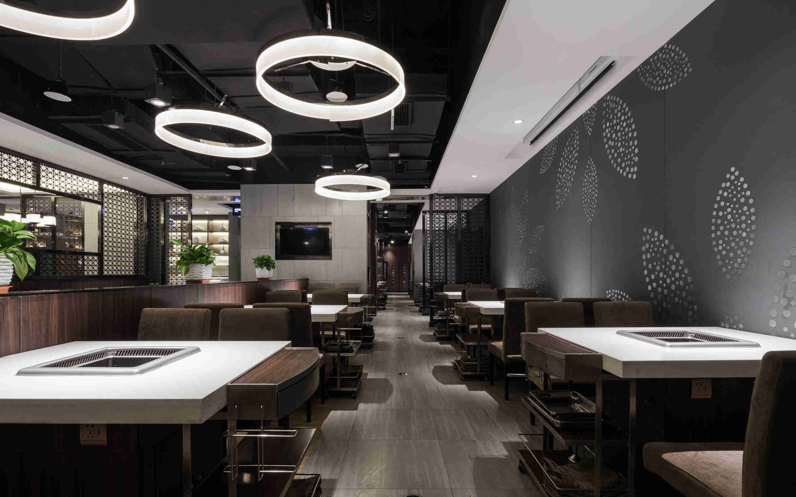 郑州海底捞连锁火锅店装建公司设计案例