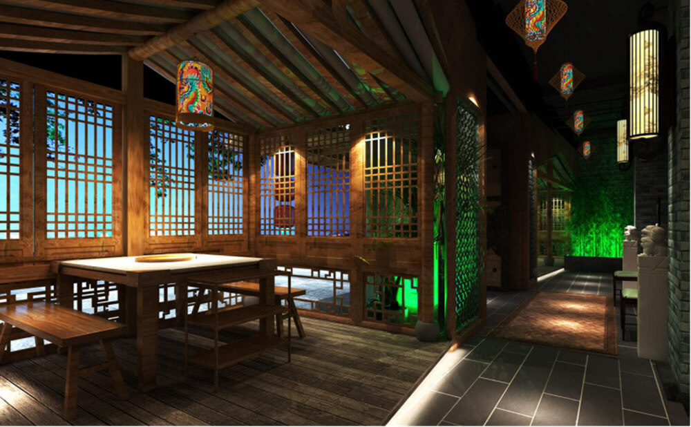 郑州幼龙坎火锅店装建公司设计案例