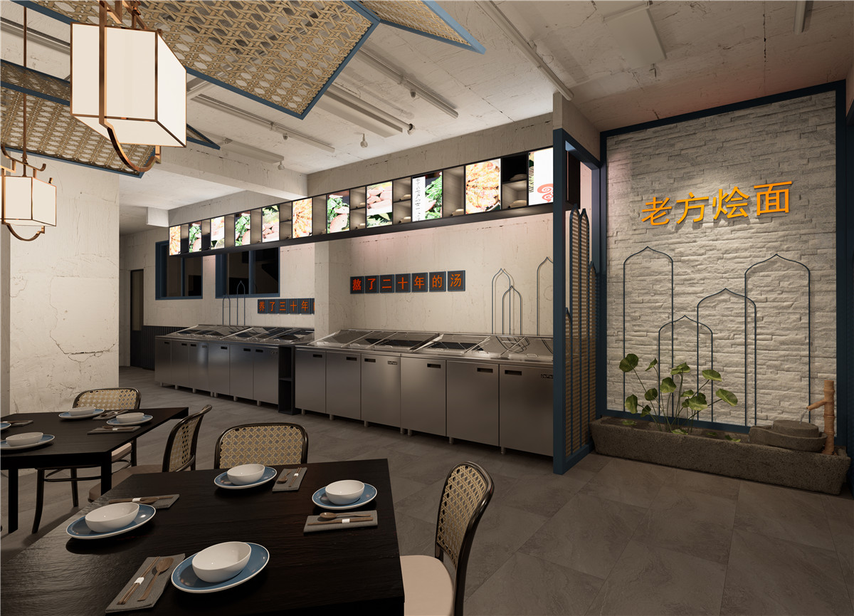 周口烩面馆装建公司设计案例