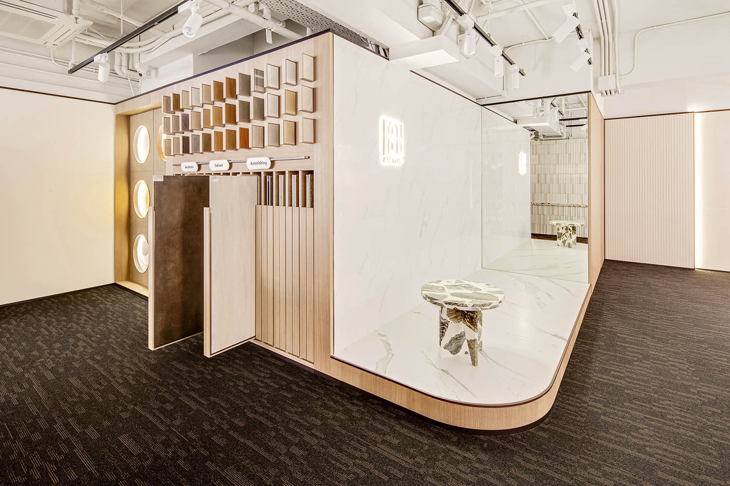 郑州企业展厅设计案例-ASA瓷砖展厅装建设计(图3)