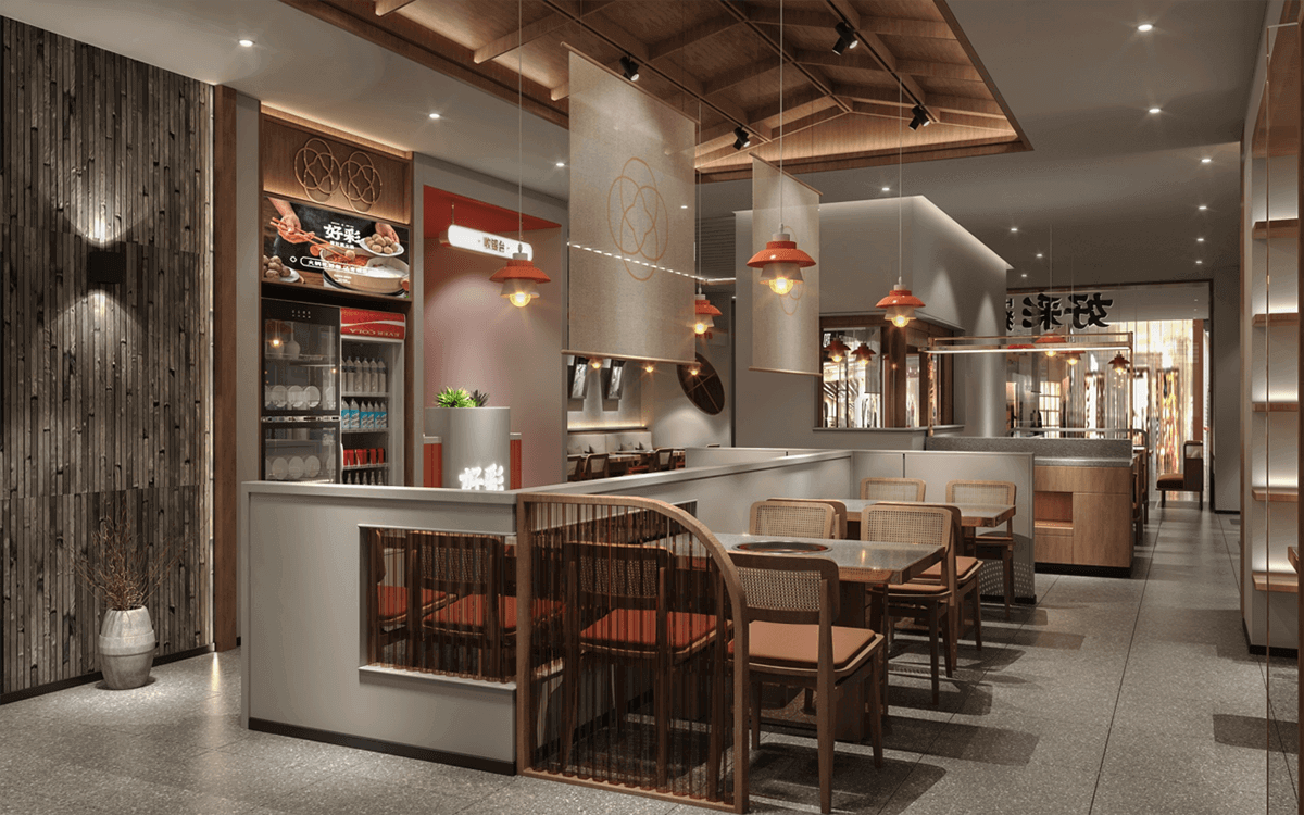 许昌好彩猪肚鸡火锅店设计公司装建案例