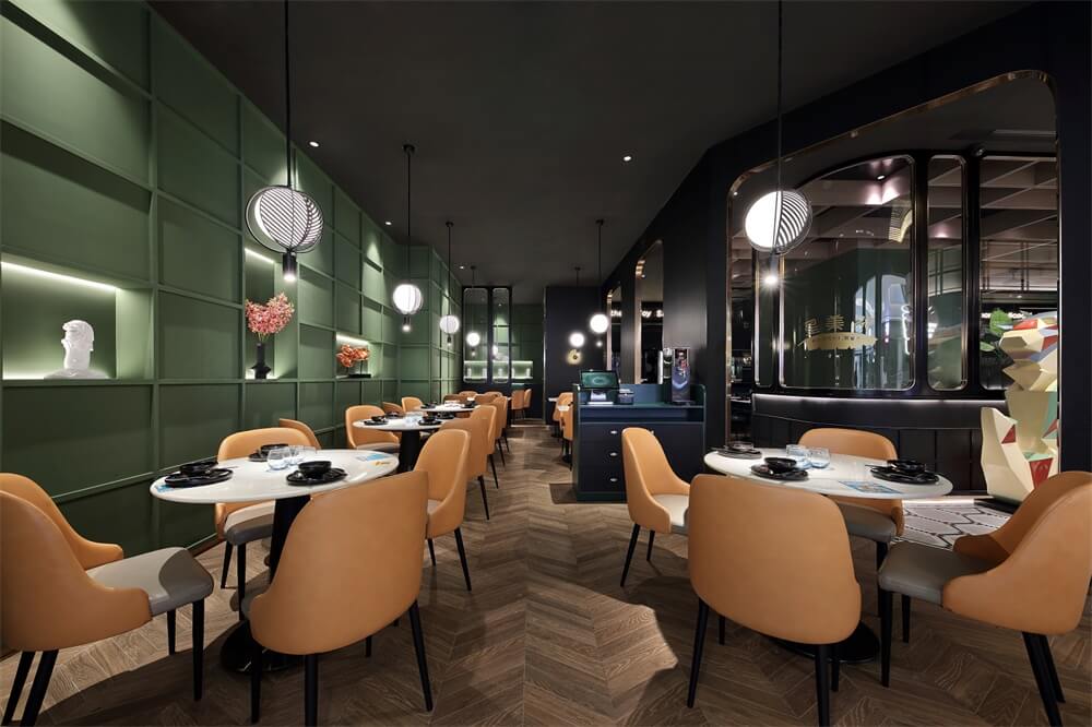 郑州特色餐厅设计公司—新加坡风情餐厅装建案例(图9)