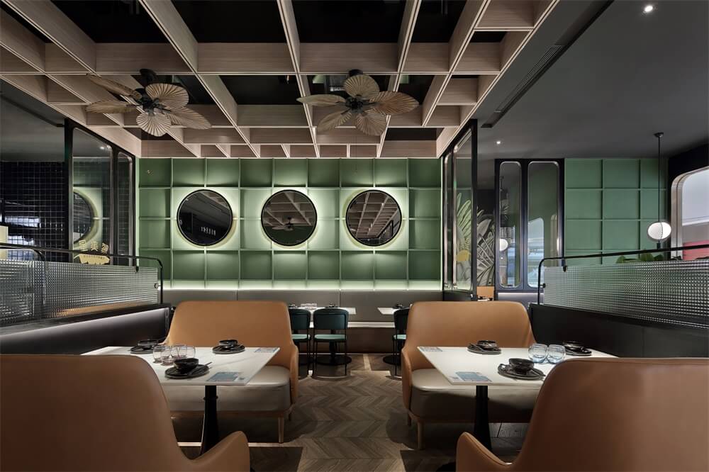 郑州特色餐厅设计公司—新加坡风情餐厅装建案例(图10)
