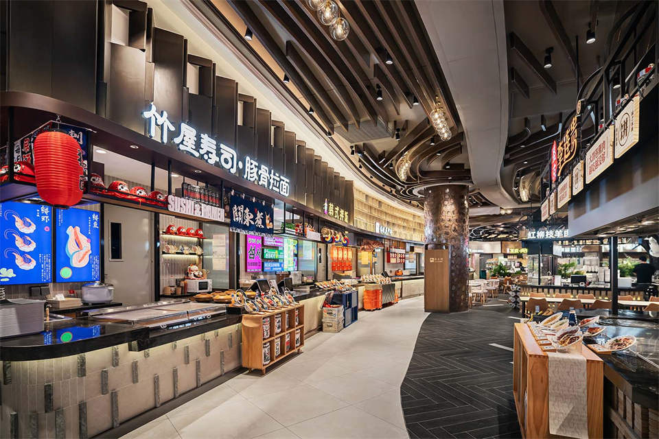 郑州美食广场设计公司食通天美食市集装建案例(图24) 郑州美食广场设计公司食通天美食市集装建案例(图24)