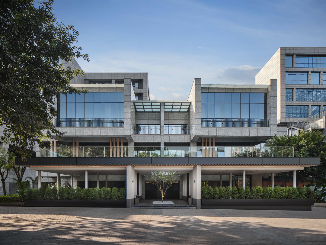 现代极简与中式混搭风商务中餐厅装建设计案例(图1) 现代极简与中式混搭风商务中餐厅装建设计案例(图1)