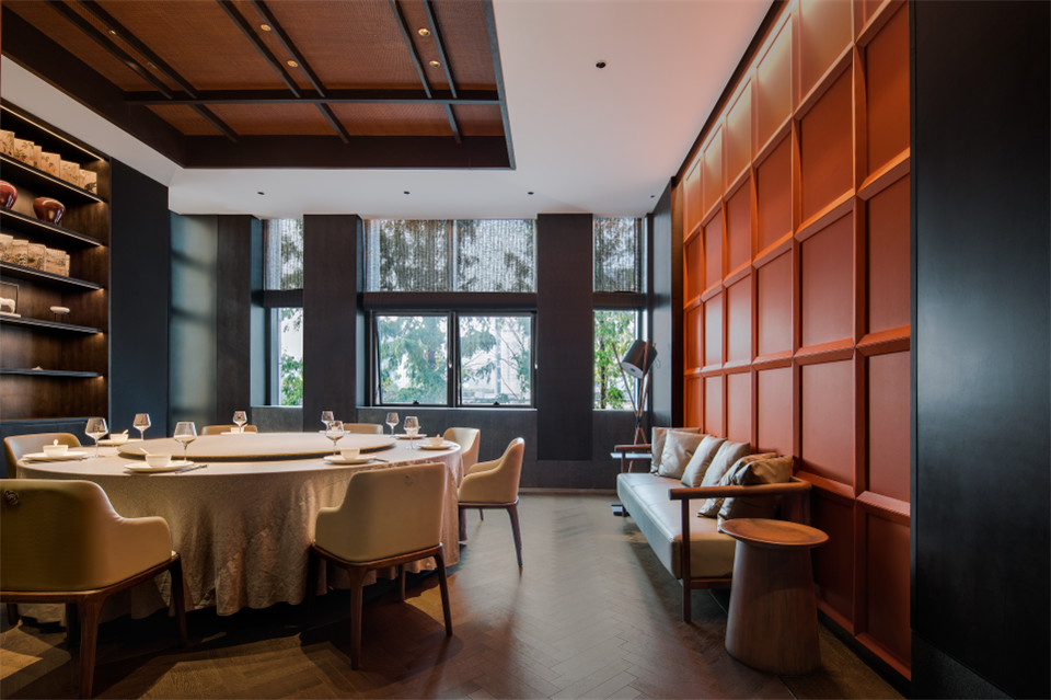 郑州餐厅设计推荐山居荣府杭助菜中餐厅设计(图11)