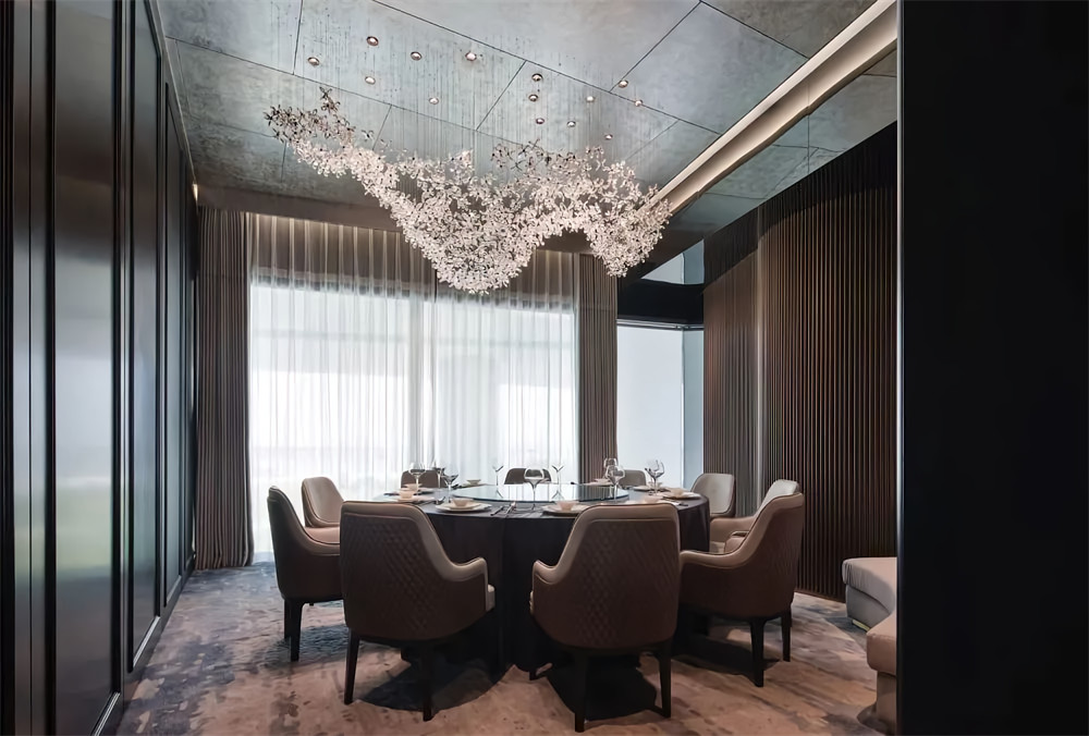 郑州餐饮装建公司推荐高端粤菜海鲜餐厅设计(图8)