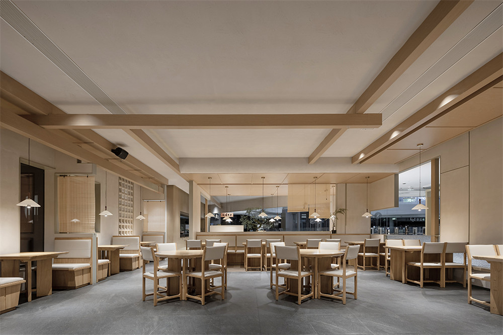 极简禅意风妈妈菜餐厅装建设计规划(图3)