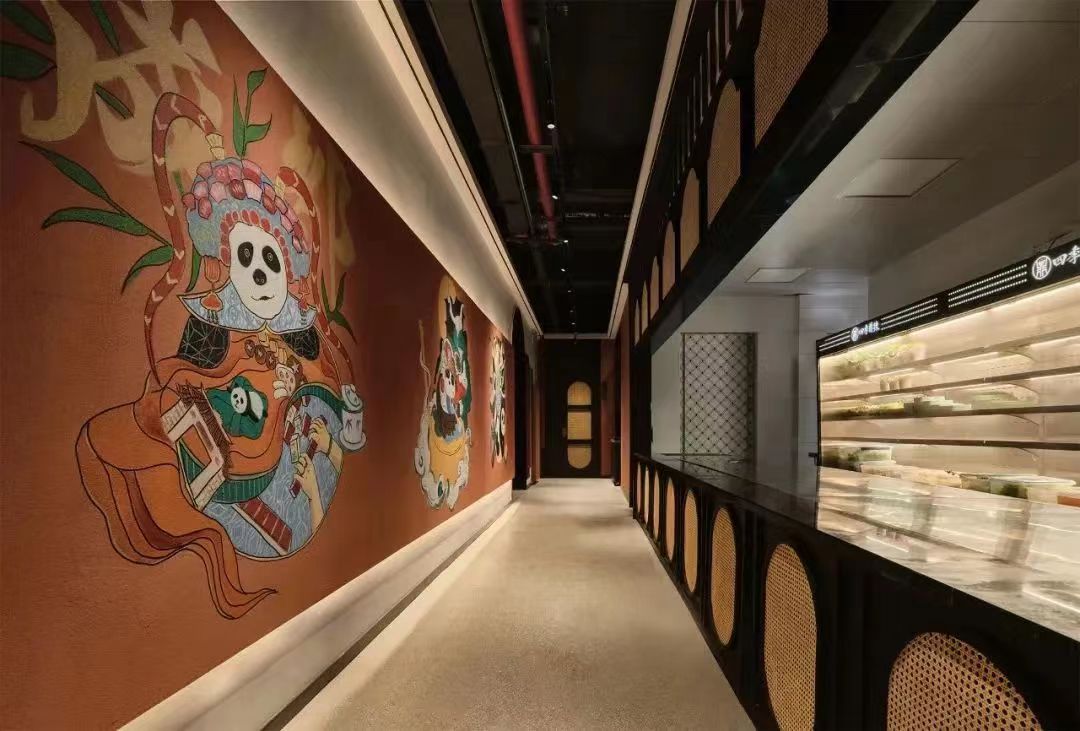 四时鼎辣新中式特色火锅店装建设计规划(图7)
