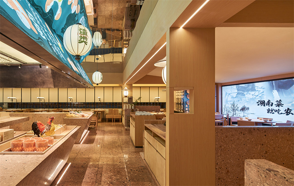 农耕记土潮风特色湖南菜餐厅装建设计规划(图3)