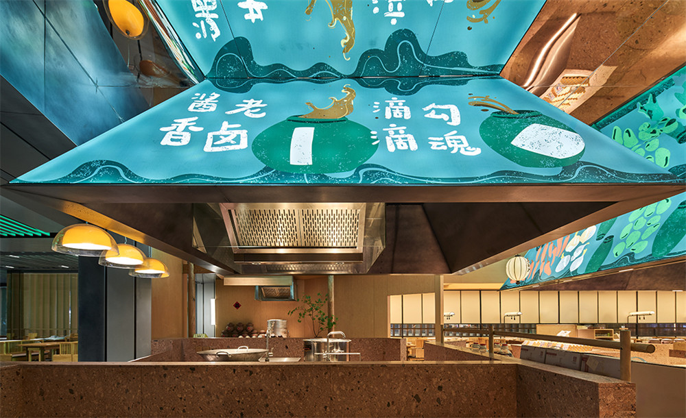 农耕记土潮风特色湖南菜餐厅装建设计规划(图4)