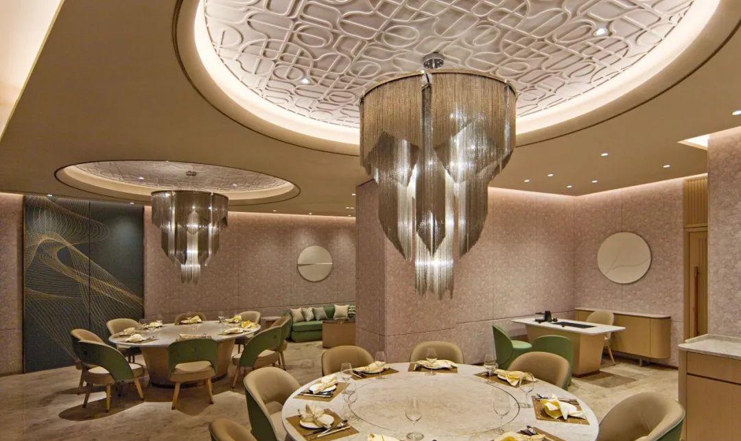 福临门轻奢风粤菜中餐厅装建设计规划(图10)
