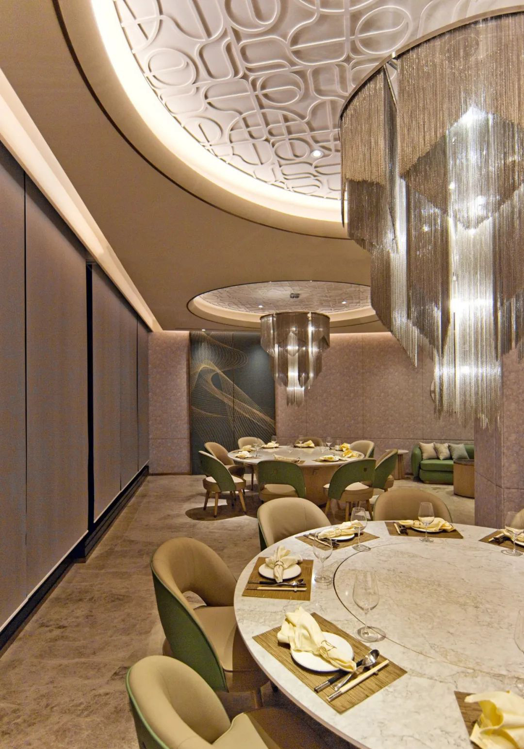 福临门轻奢风粤菜中餐厅装建设计规划(图11)