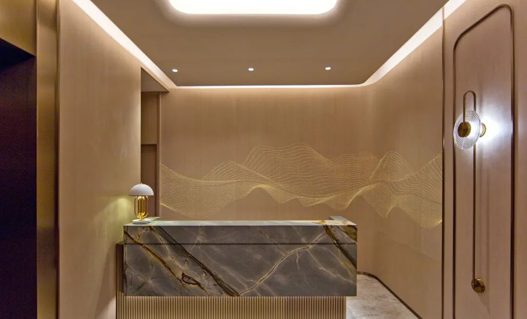 福临门轻奢风粤菜中餐厅装建设计规划(图2)