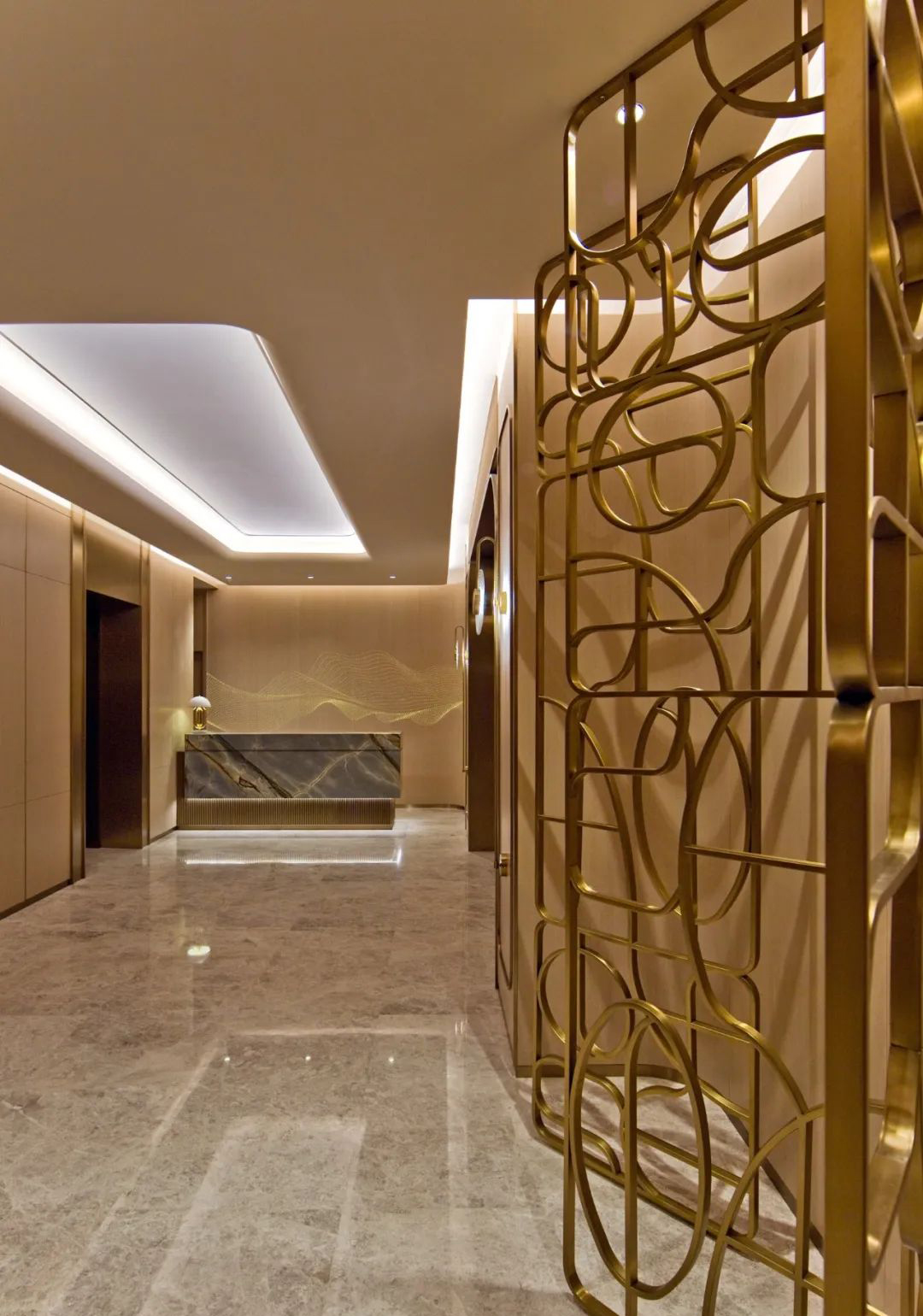 福临门轻奢风粤菜中餐厅装建设计规划(图1)