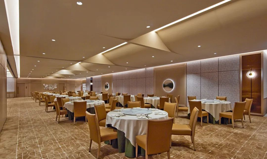 福临门轻奢风粤菜中餐厅装建设计规划(图4)