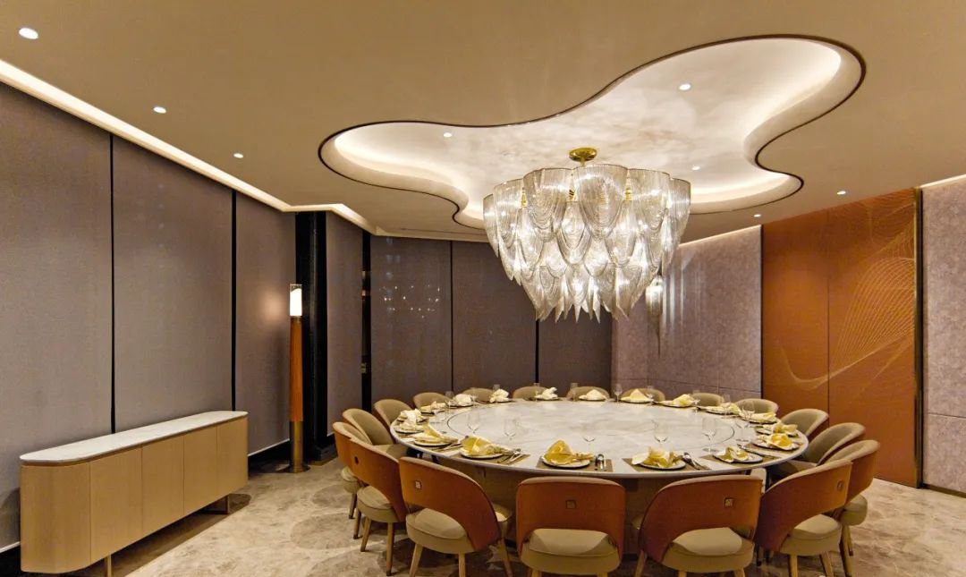福临门轻奢风粤菜中餐厅装建设计规划(图7)