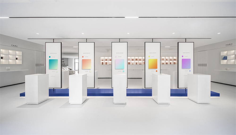 现代极简风JIAYI柔版企业展厅装建设计规划(图7)