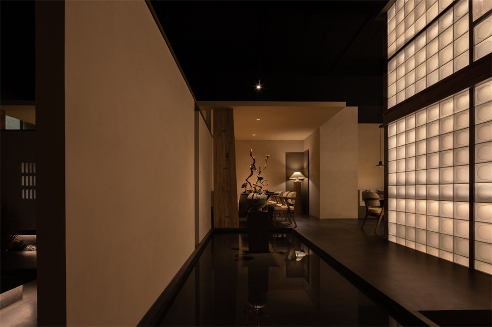 传统园林融合现代美学  眉舍川菜餐厅装建设计(图2)