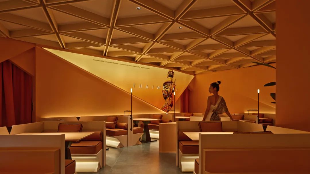 郑州BB贝博大推荐THAIWETAI泰味太连锁泰式餐厅装建设计(图4)