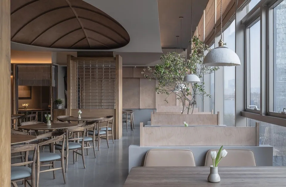 郑州BB贝博大推荐雁舍连锁餐饮店装建设计规划(图9)