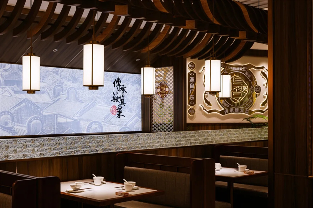 传承簸箕菜得食粤菜餐厅装建设计规划(图11)
