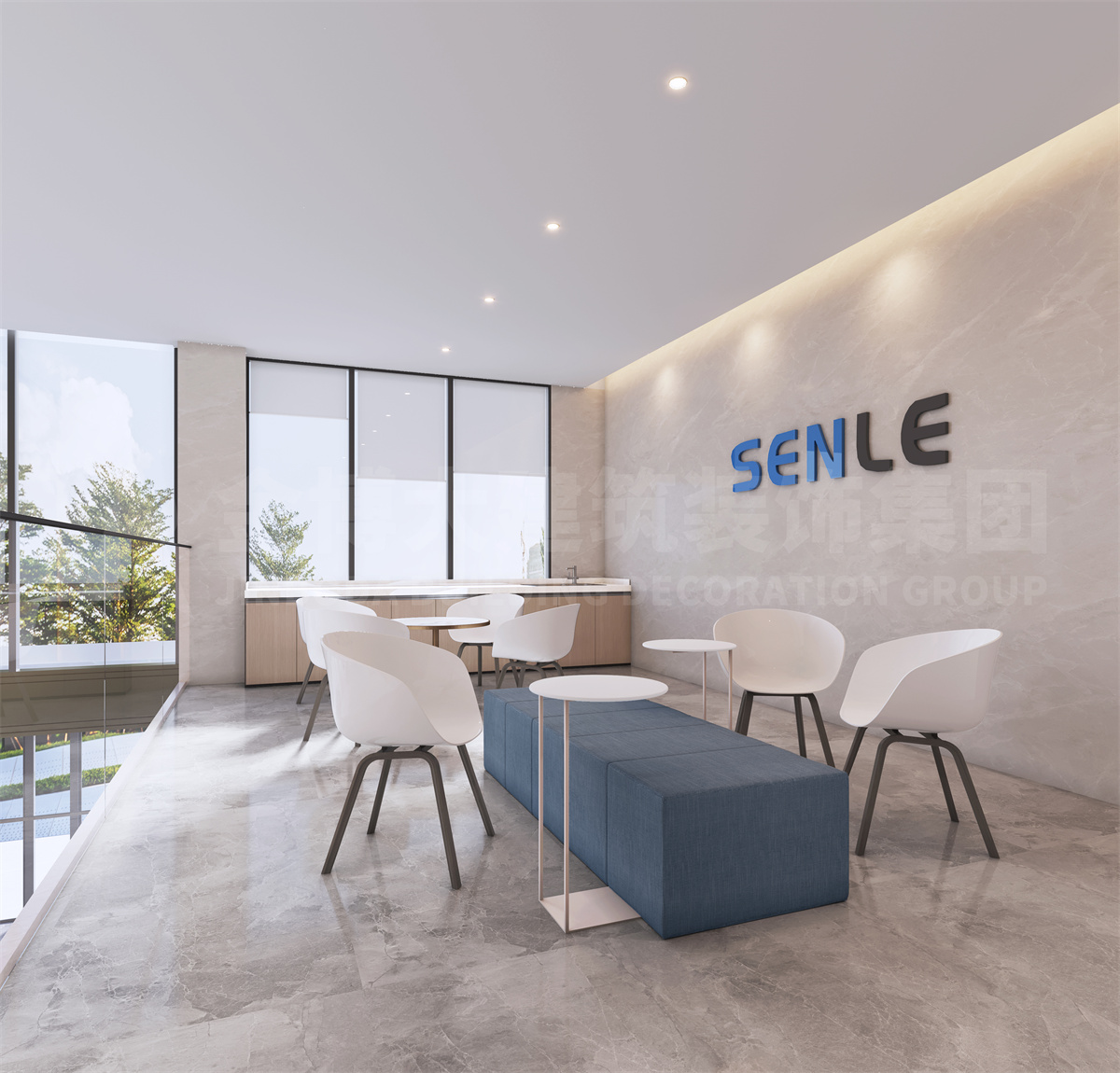 郑州森乐智能设备办公楼装建设计