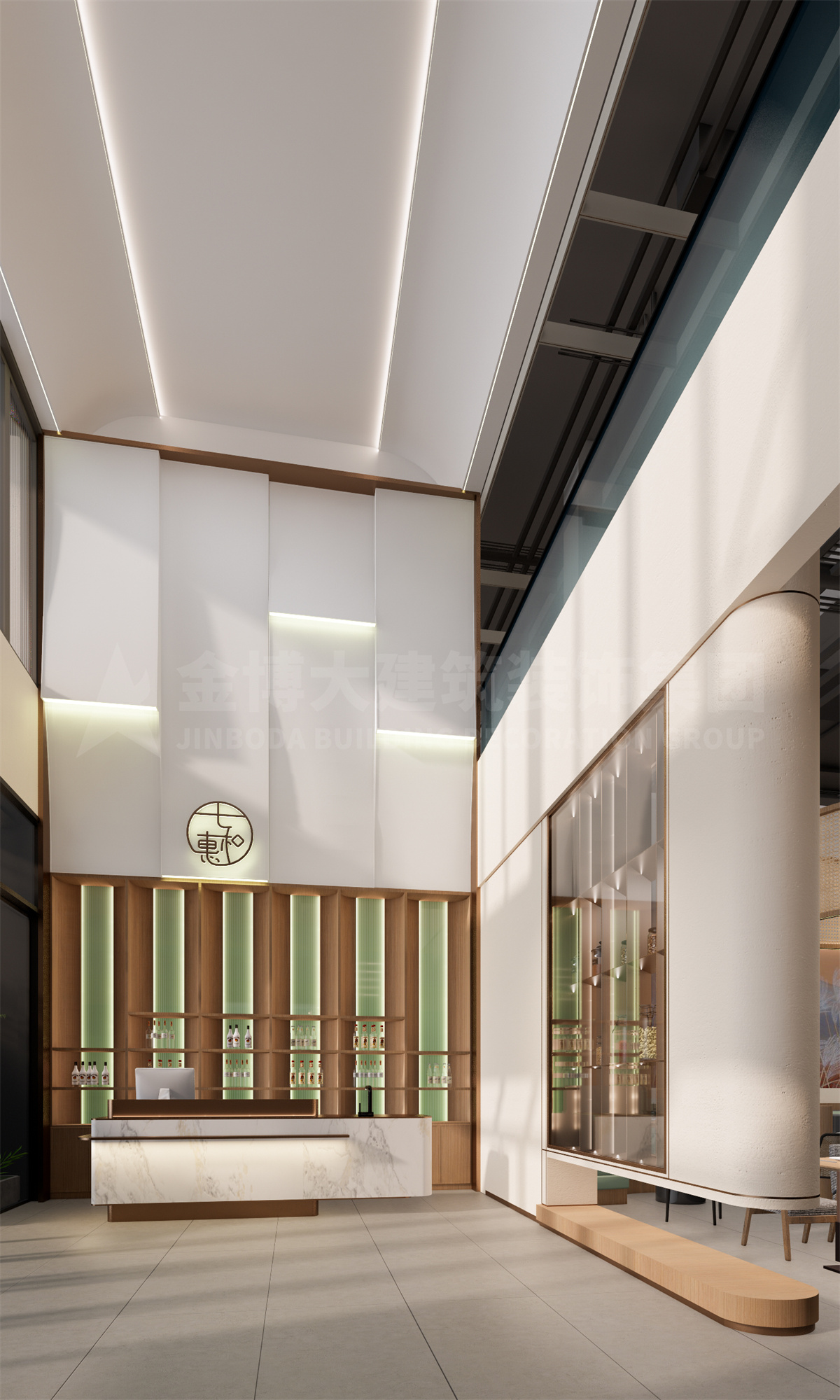 七和惠粤浙菜融合中餐厅装建设计案例