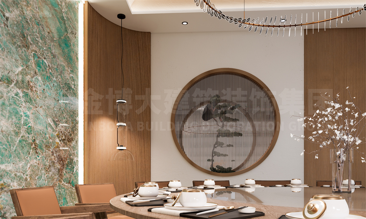 七和惠粤浙菜融合中餐厅装建设计案例