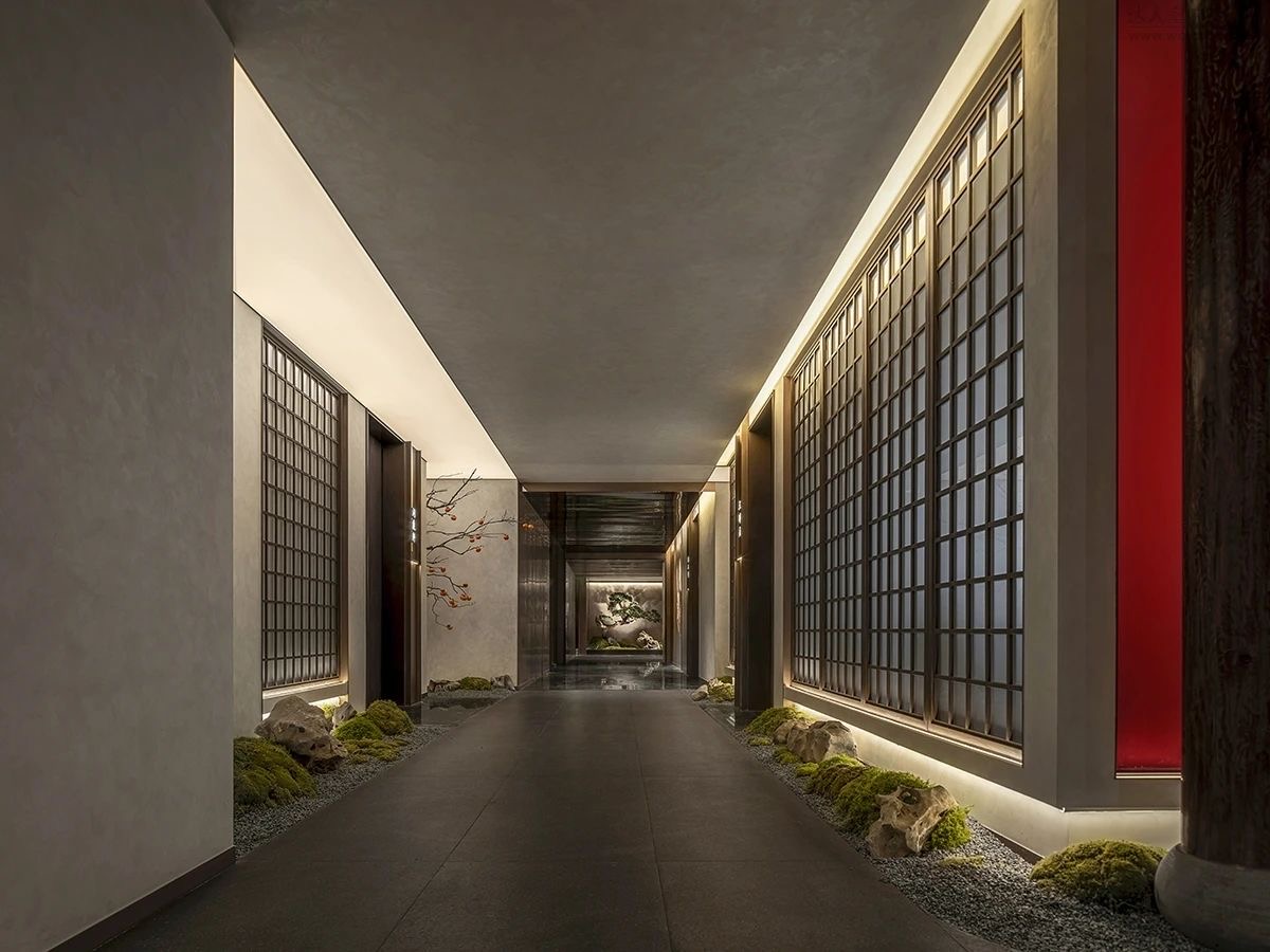 郑州BB贝博大推荐芙蓉湾东方美学餐厅装建设计案例(图2)