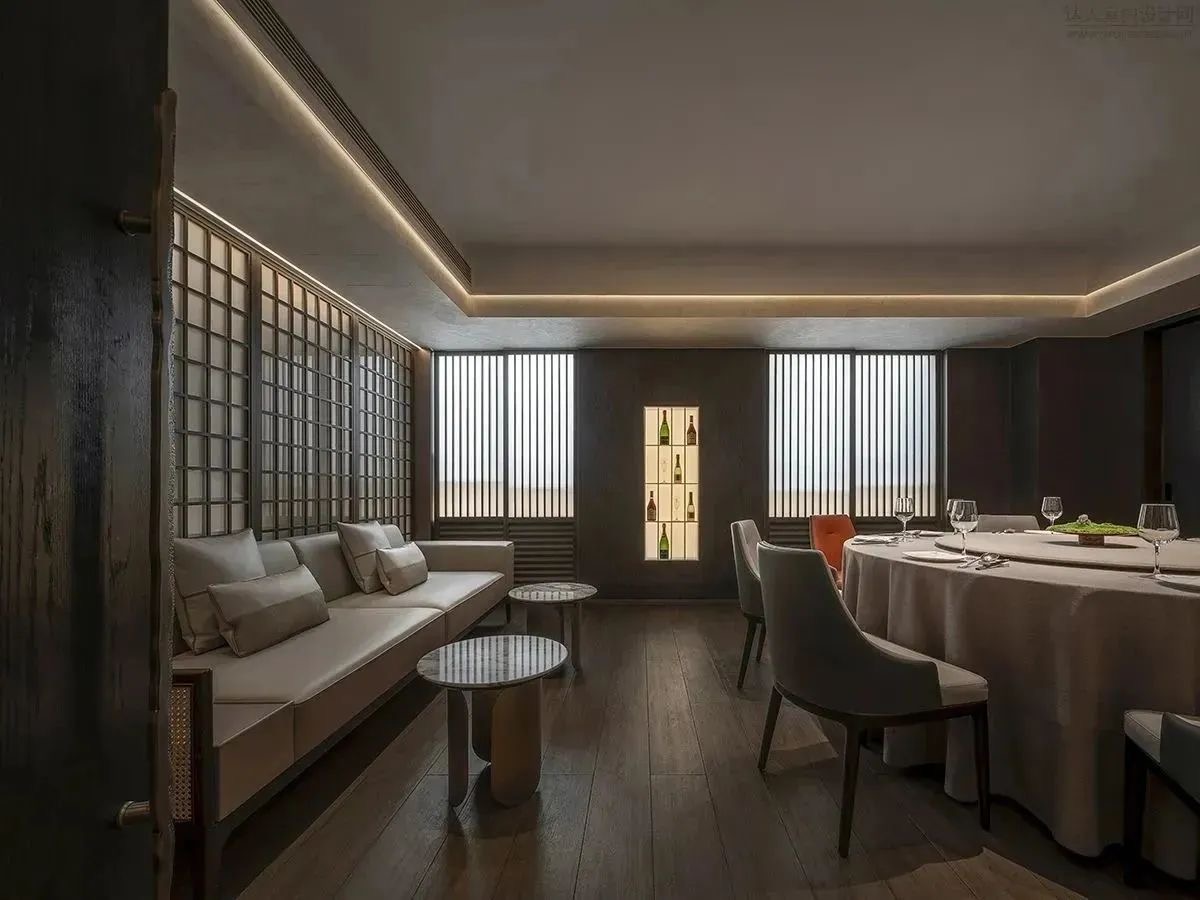 郑州BB贝博大推荐芙蓉湾东方美学餐厅装建设计案例(图8)